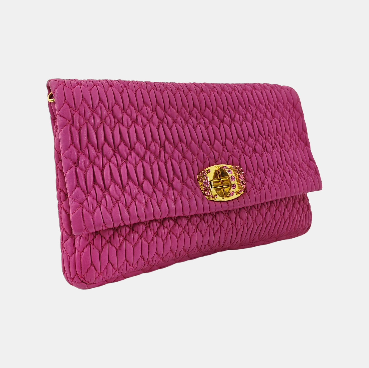 Crystal Quilted Lambskin Red