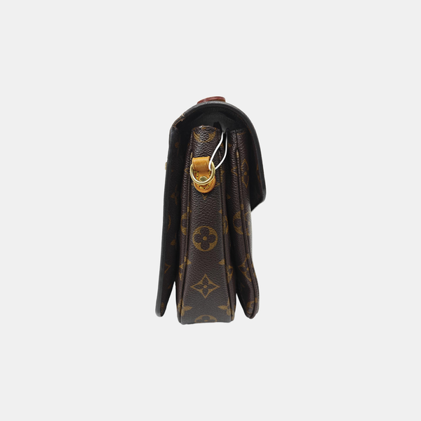 MÉTIS MM Monogram Coated Canvas Brown