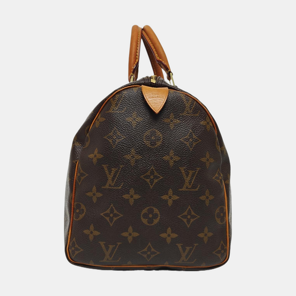 SPEEDY 30 Monogram Coated Canvas Brown