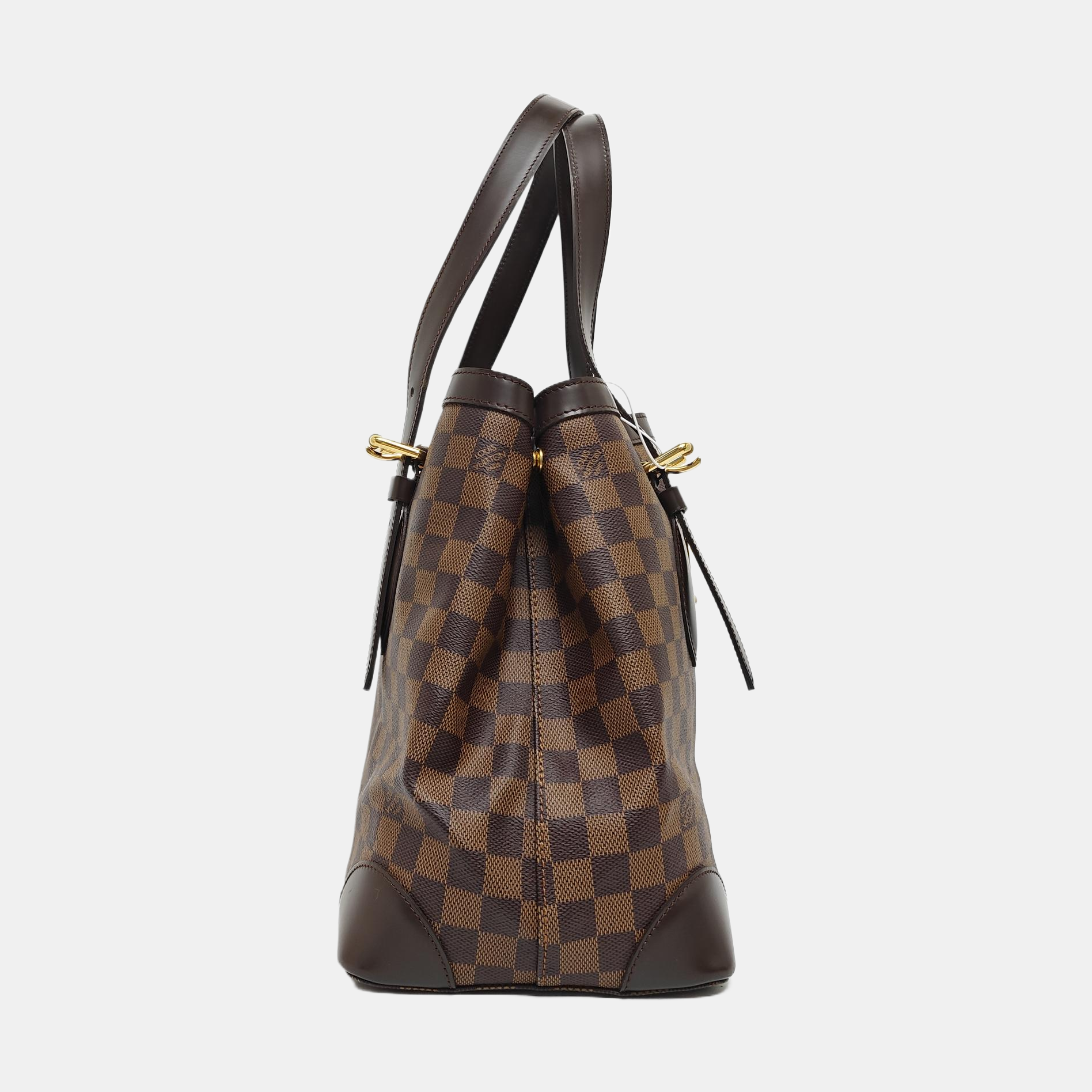 HAMPSTEAD MM Damier Ebene Coated Canvas Brown