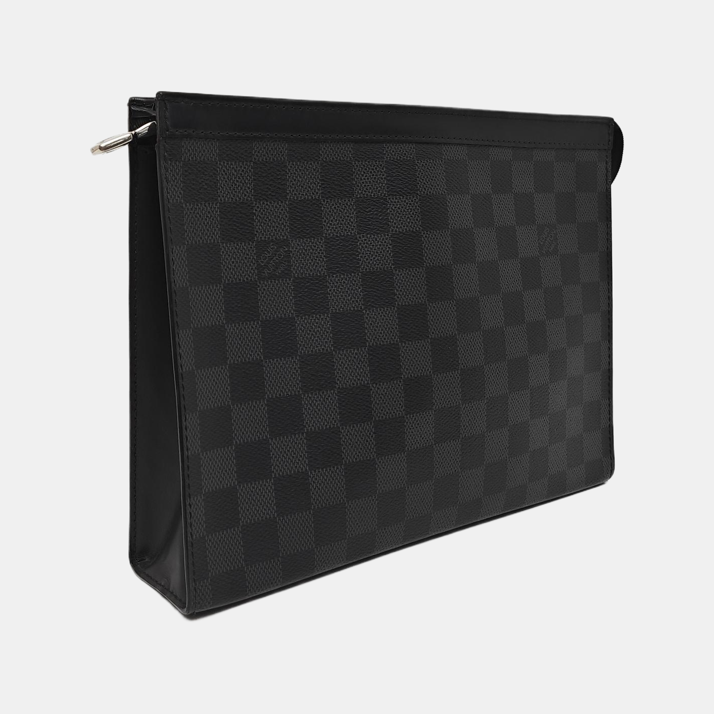 Pochette Voyag MM Damier Graphite Coated Canvas Gray