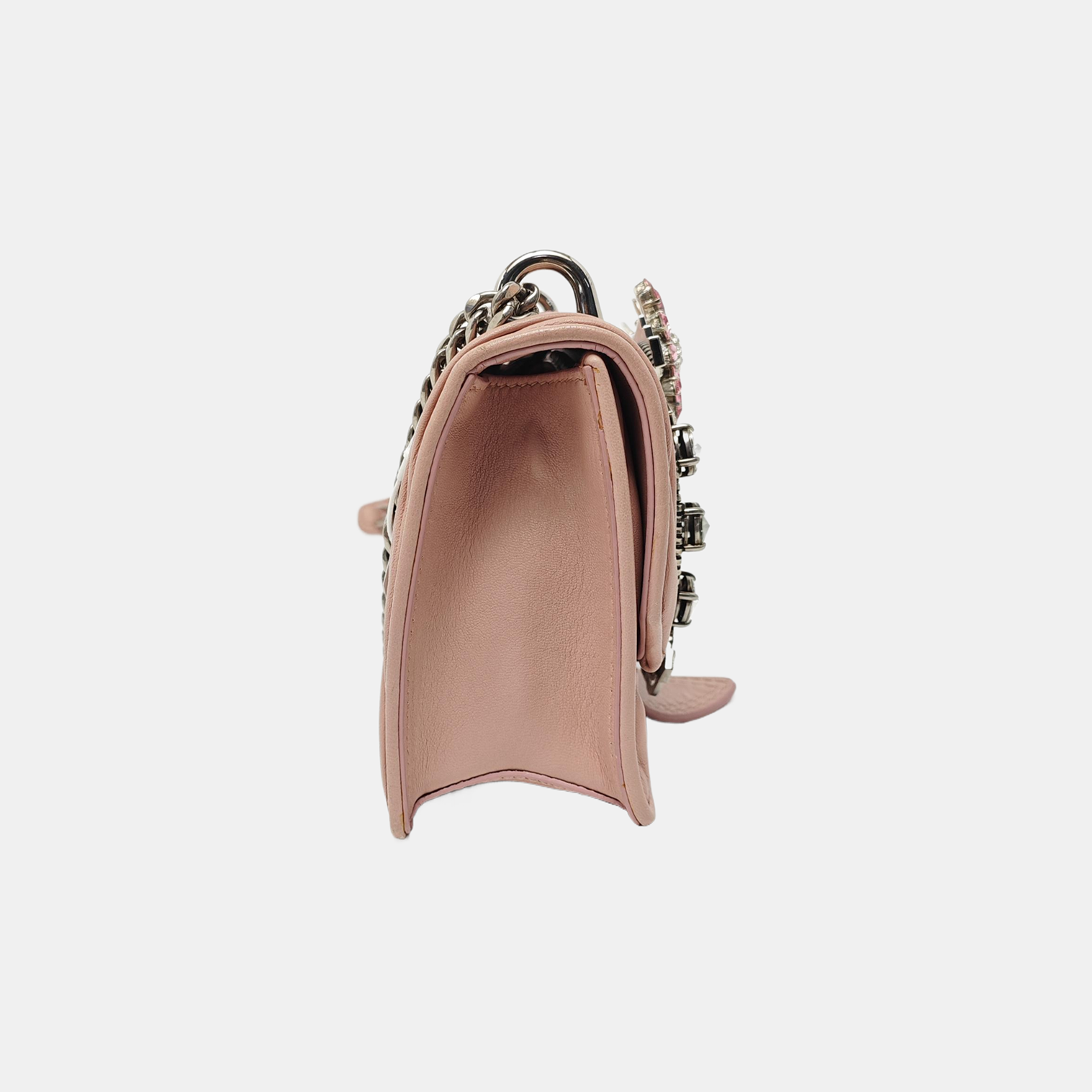 Miu Lady Quilted Lambskin Pink