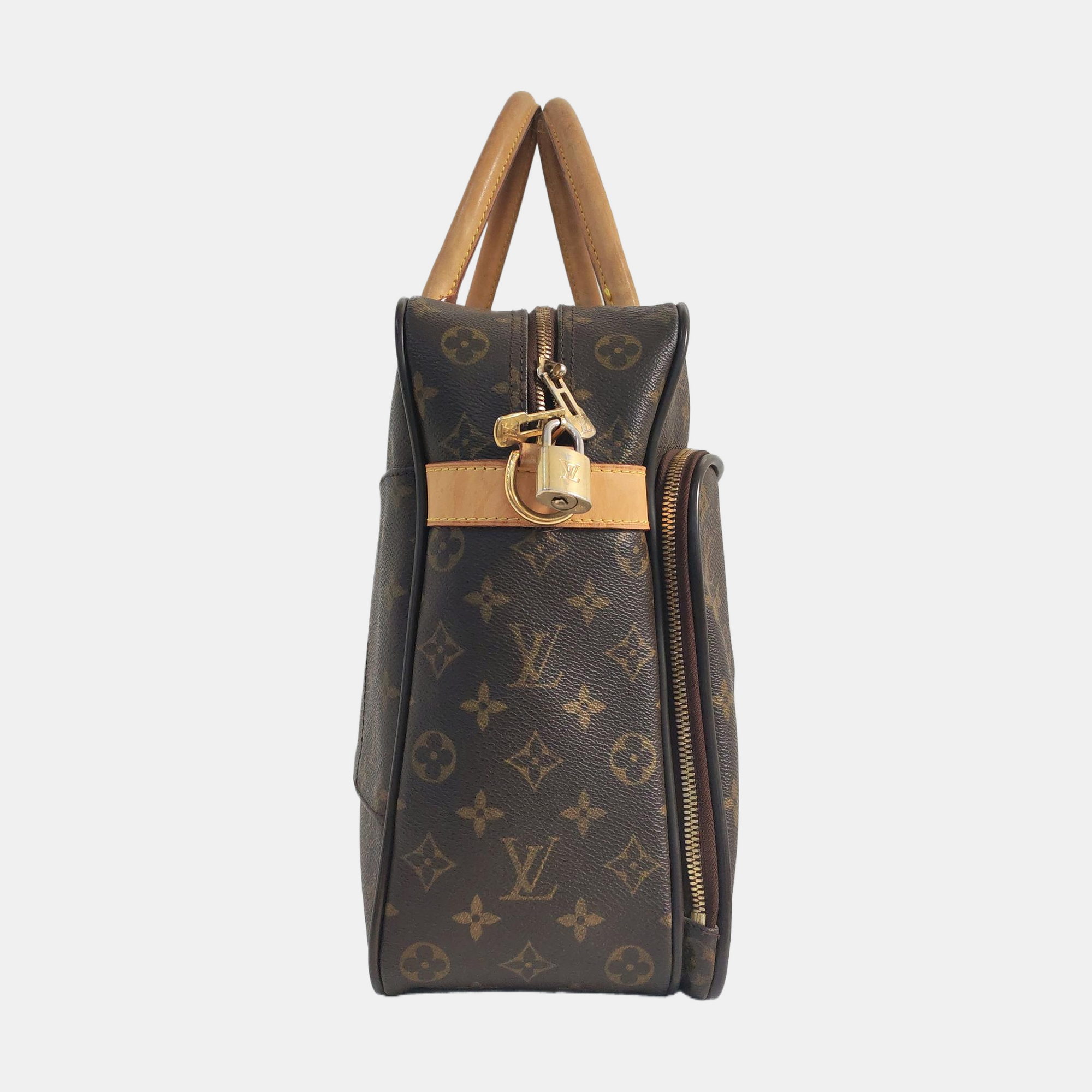 ICARE Monogram Coated Canvas Brown