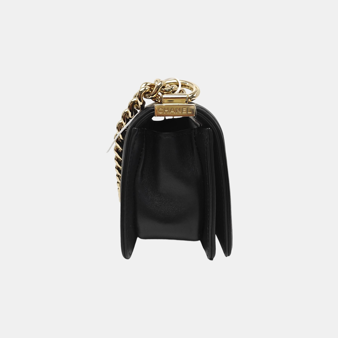 BOY CHANEL Small Chevron Calfskin Black