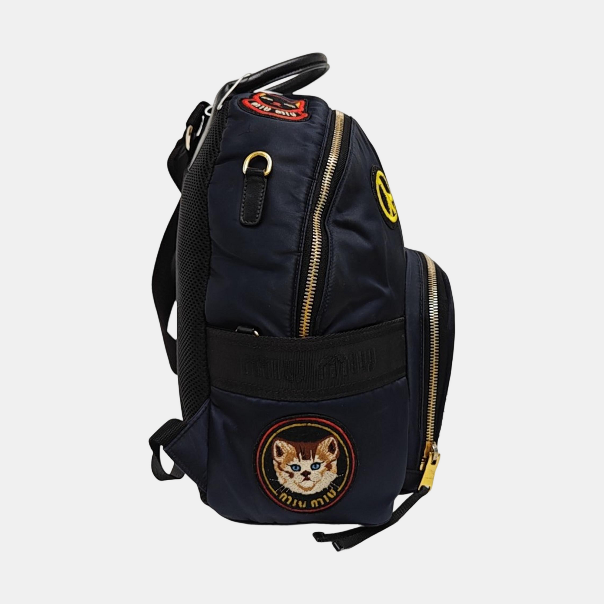 Fabric Backpack Blue