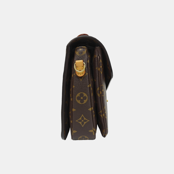 MÉTIS MM Monogram Coated Canvas Brown