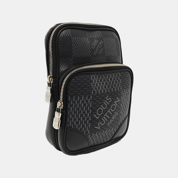 AMAZON Damier Graphite Coated Canvas Gray