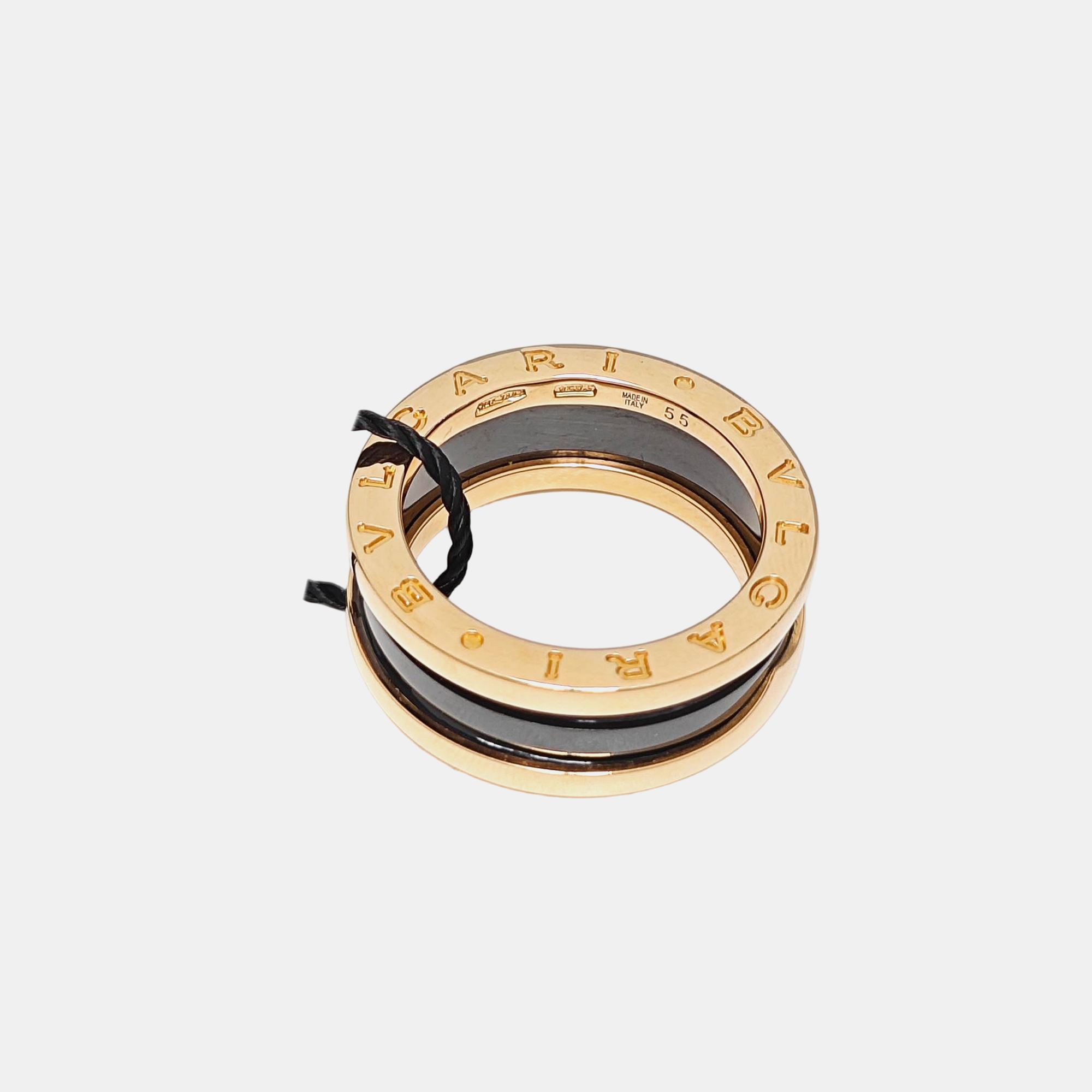 B.ZERO1 18k Rose Gold Ring EU 55