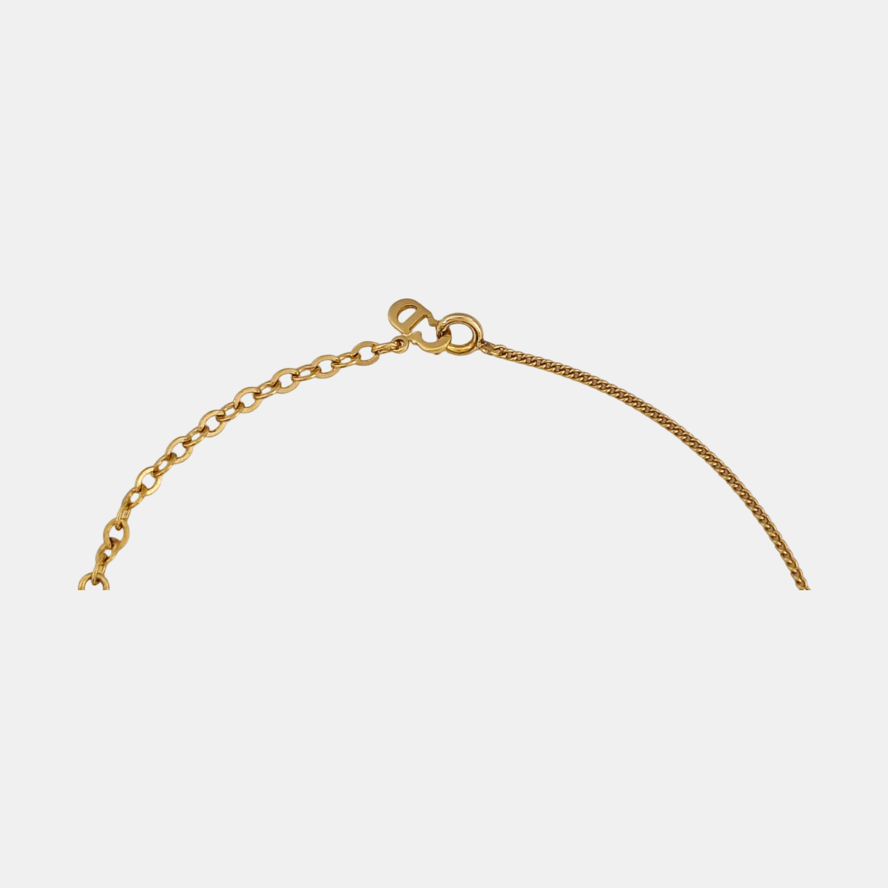 Petit CD Metal Gold Necklace