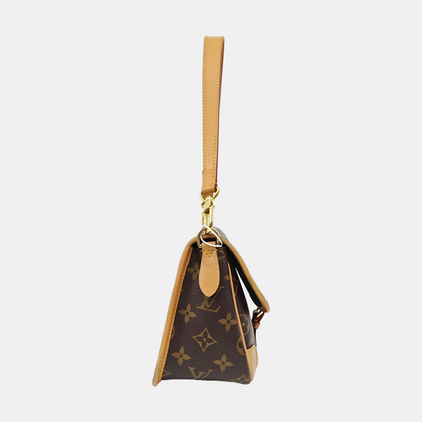 DIANE Monogram Coated Canvas Brown