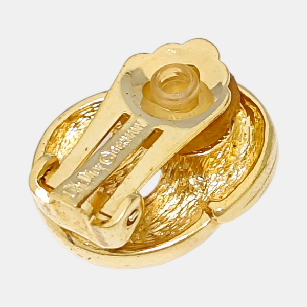 Metal Gold Clip On Earrings