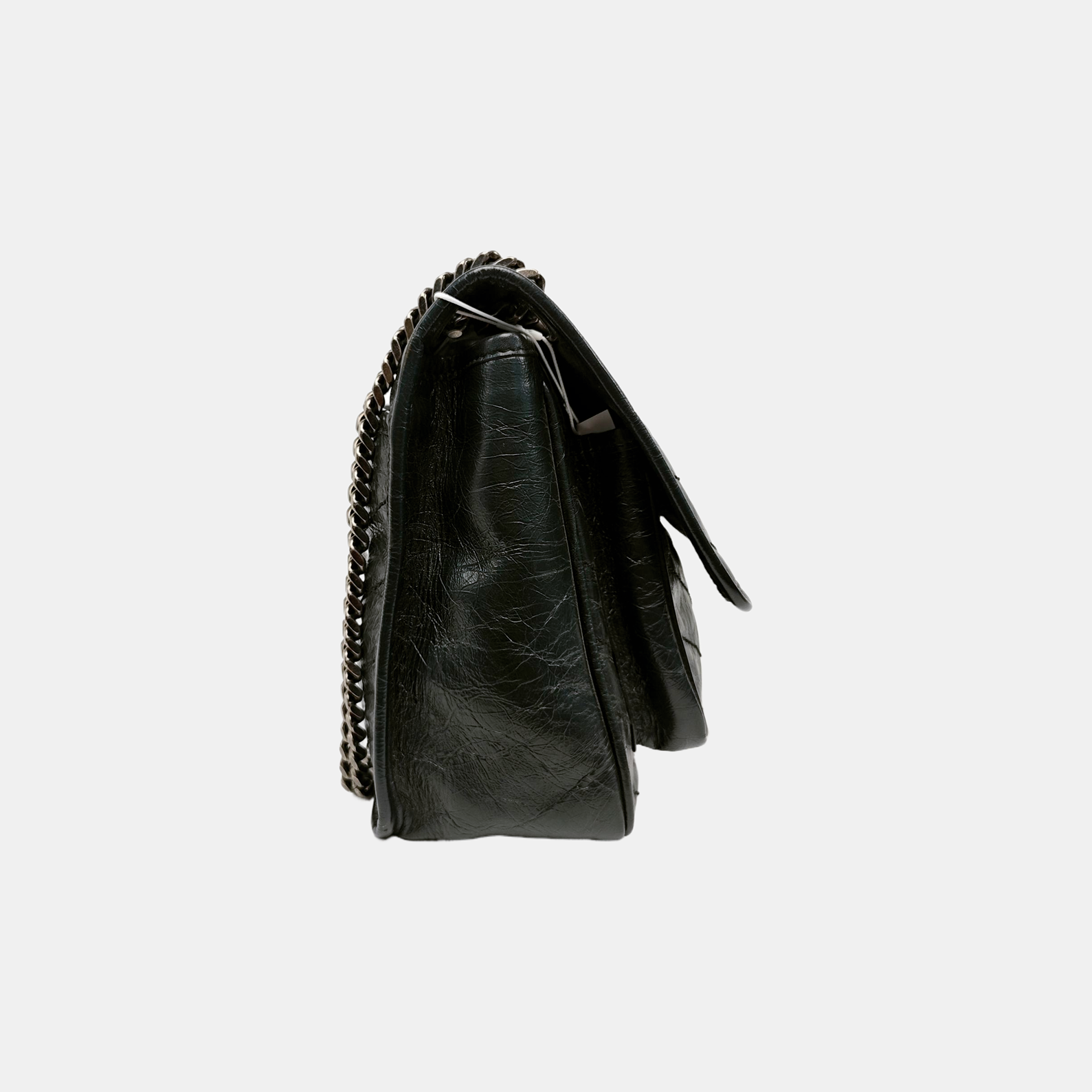 NIKI Medium Chevron Calfskin Green