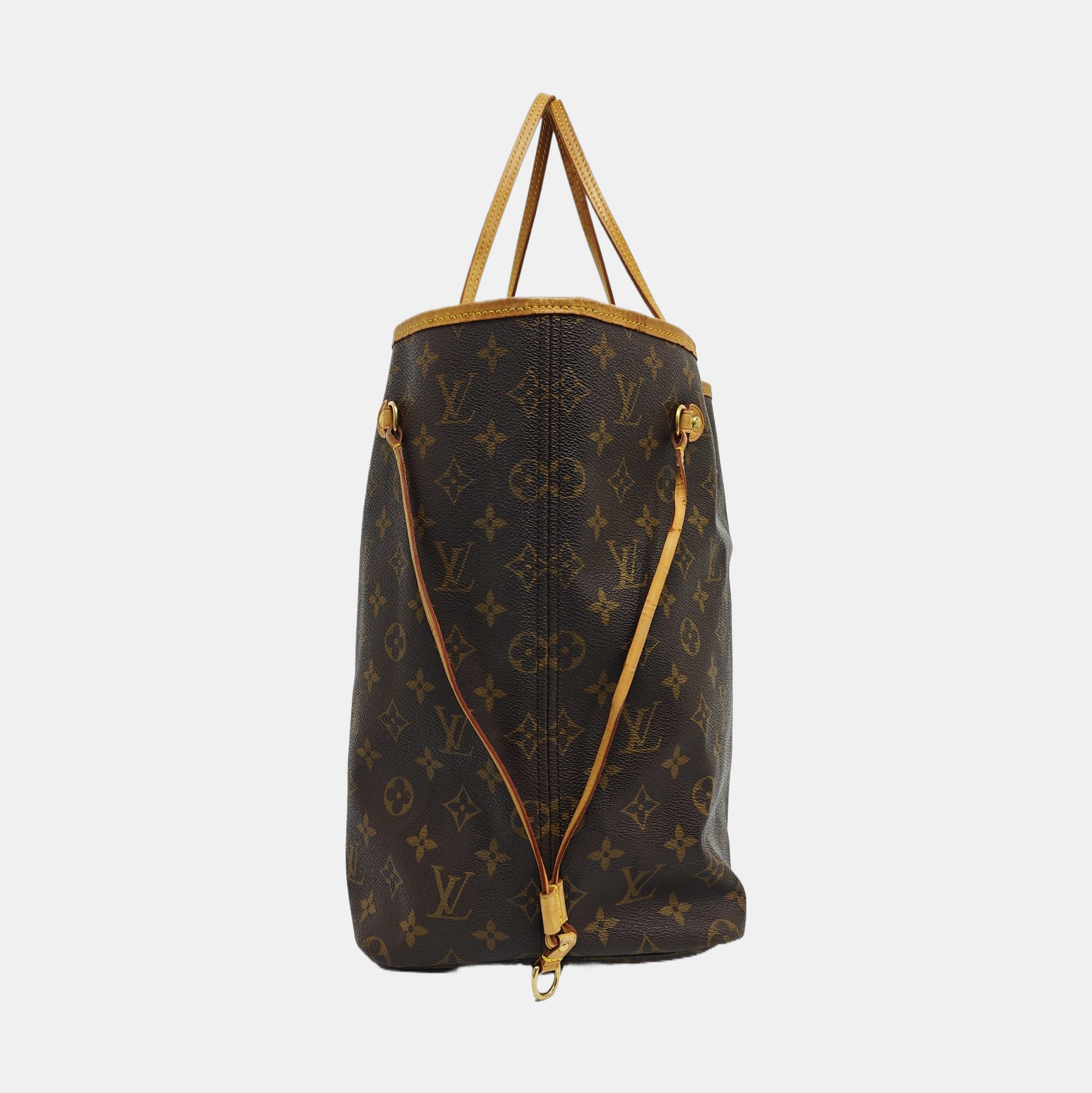NEVERFULL GM Monogram Coated Canvas Brown