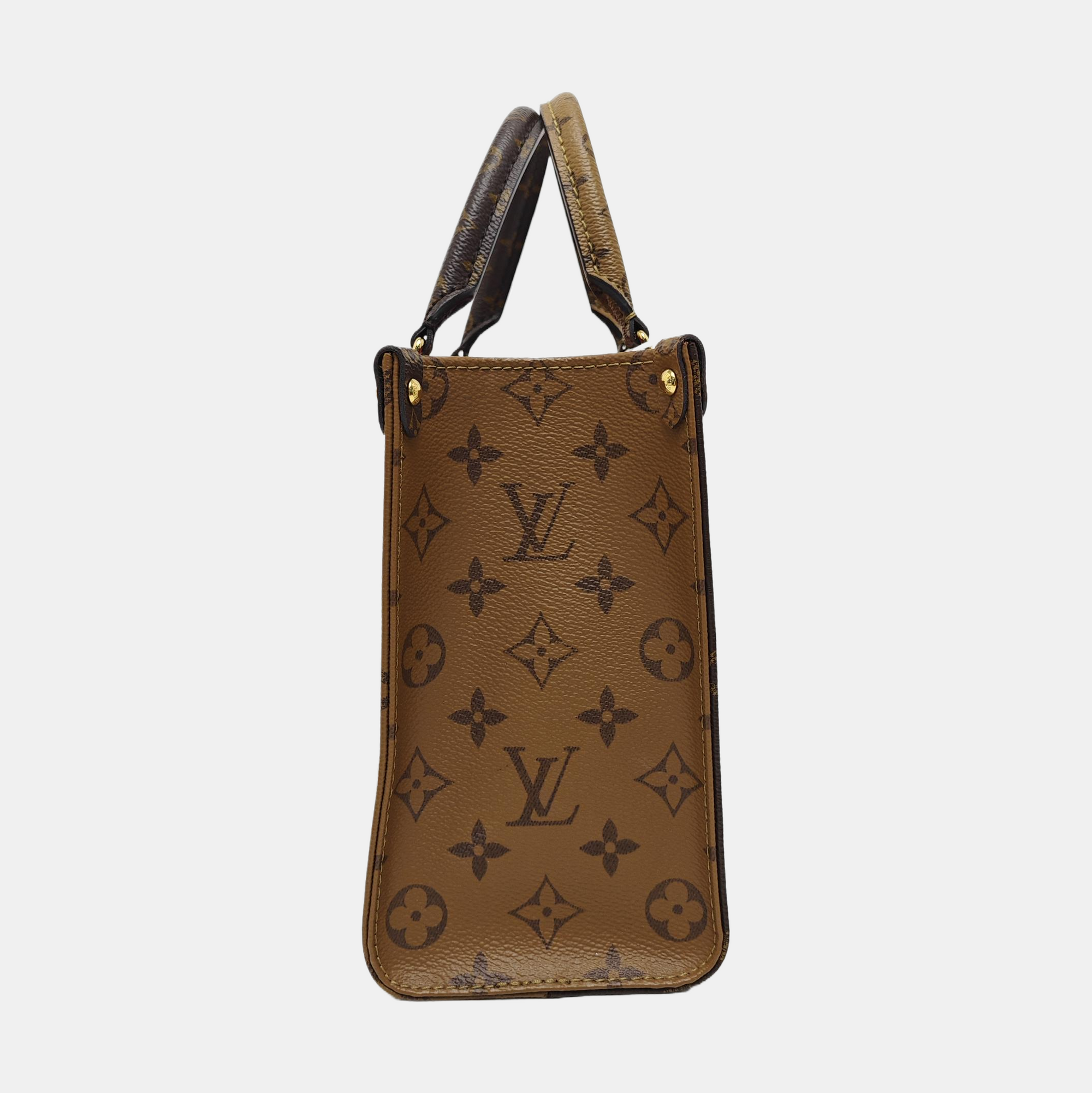 ONTHEGO PM Monogram Coated Canvas Brown
