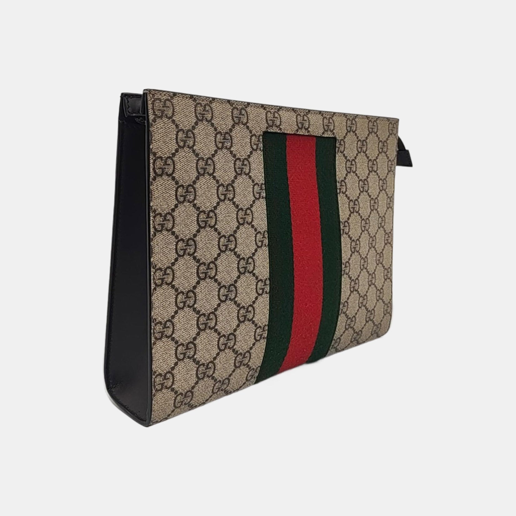 GG Supreme Monogram Coated Canvas Black