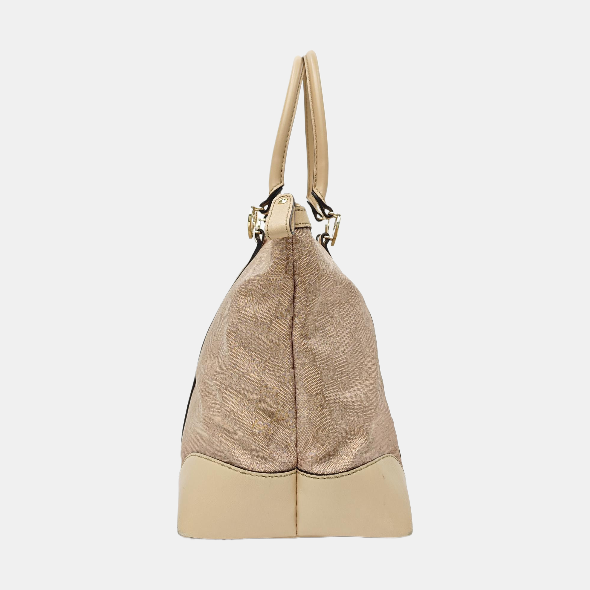Monogram Canvas Tote Bag Large Pink