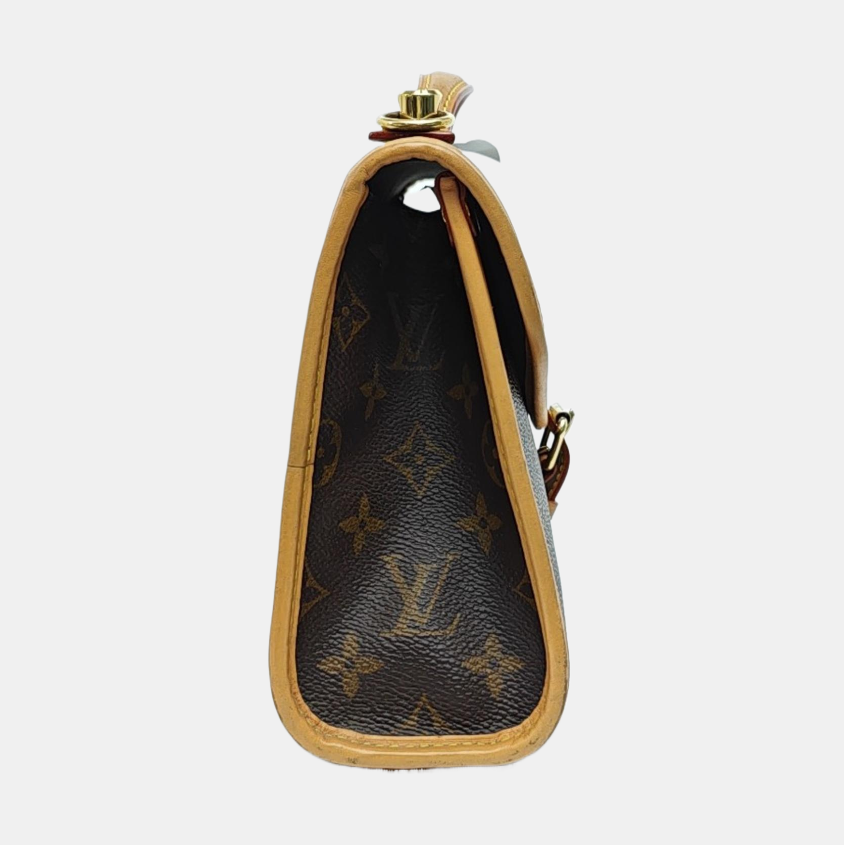IVY Monogram Coated Canvas Brown