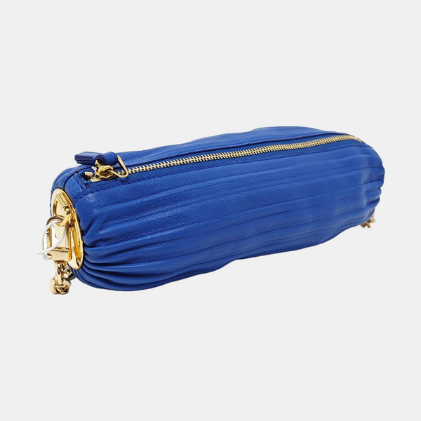 Bracelet Pouch Mini Lambskin Blue