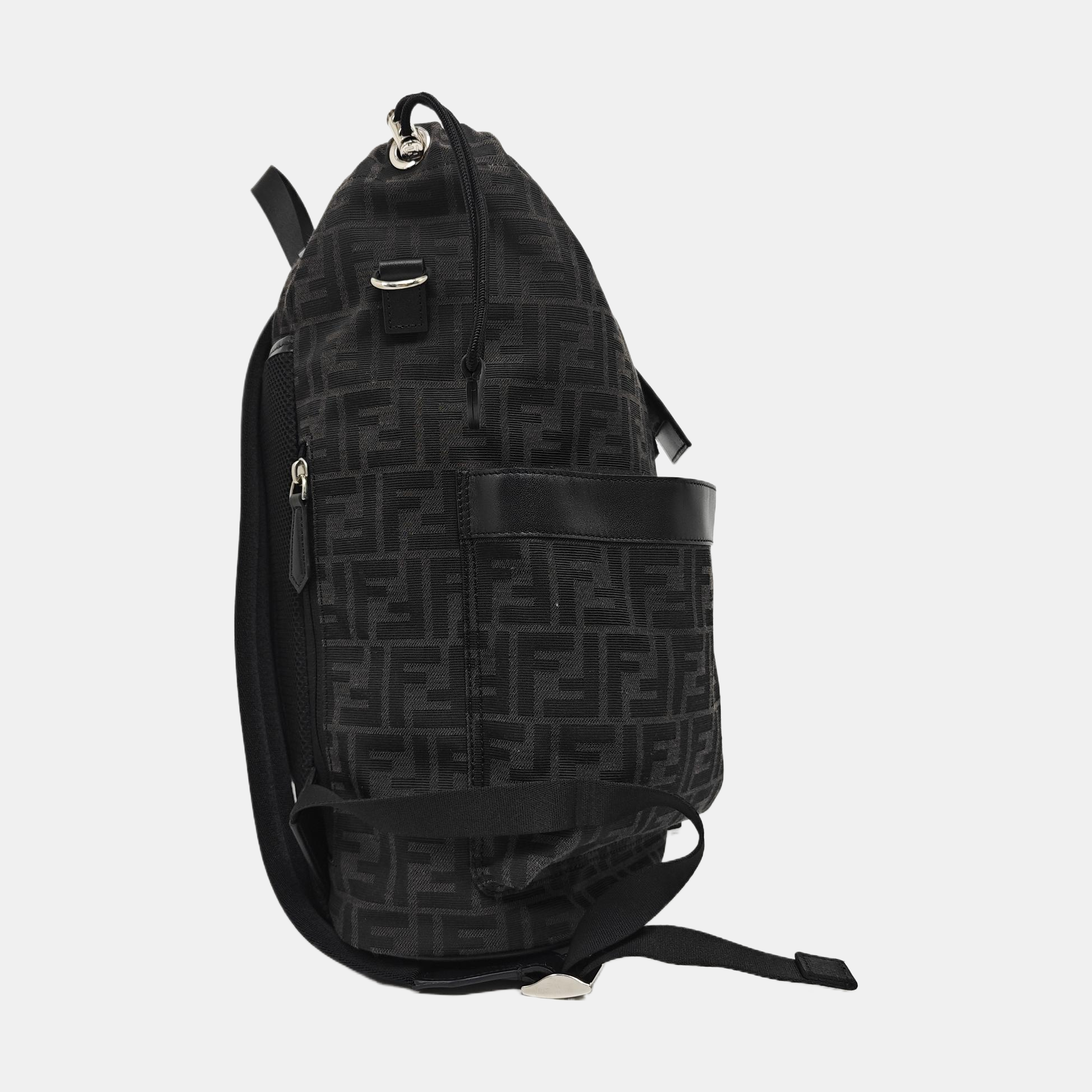 FENDI Strike Medium Canvas Black