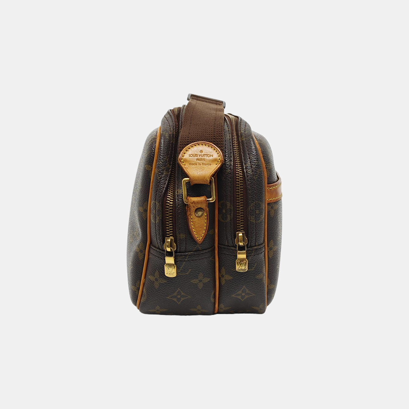 REPORTER Monogram Coated Canvas Brown