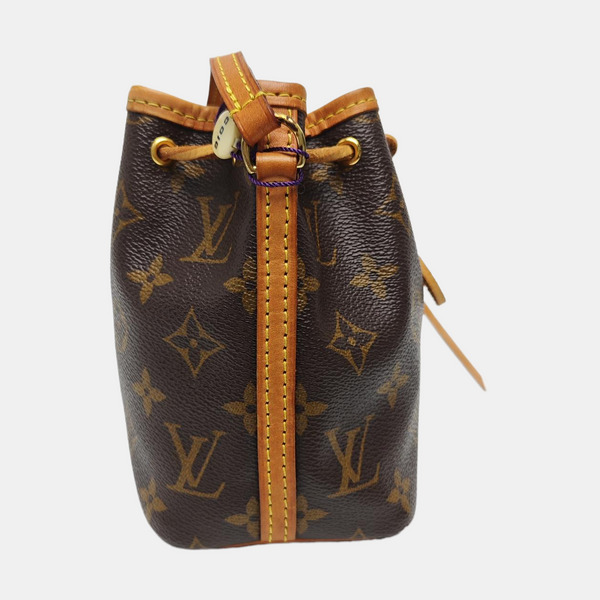 NÉONOÉ Nano Monogram Coated Canvas Brown