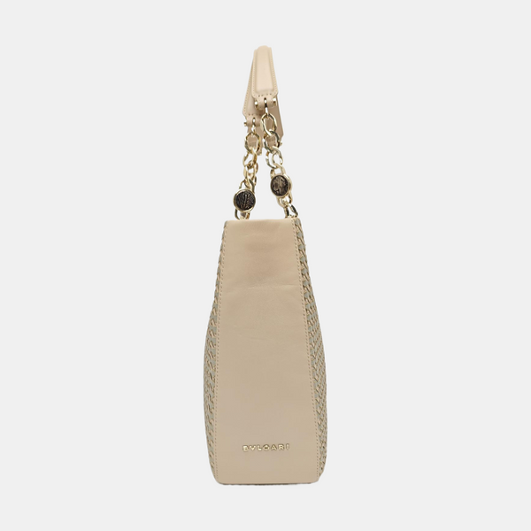 Calfskin Shoulder Bag Beige