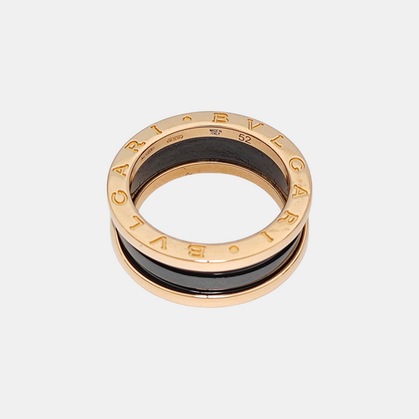 B.ZERO1 18k Rose Gold Ring EU 52