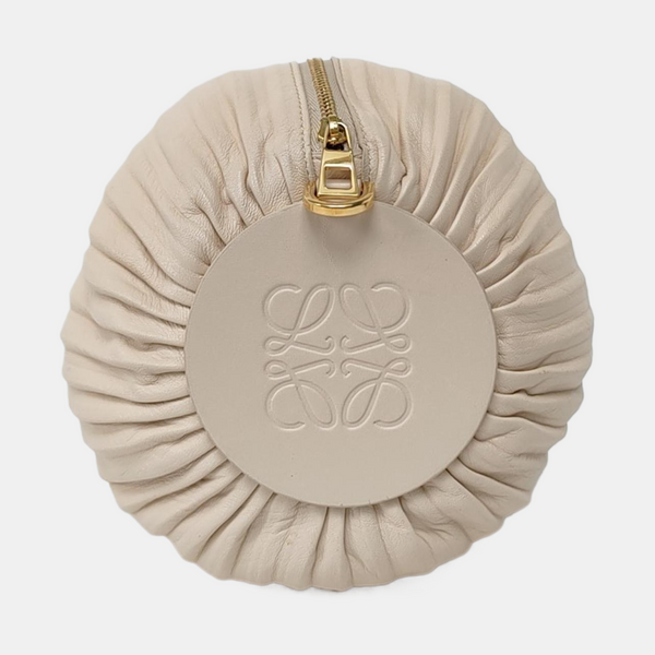 Nest Backet Calfskin White