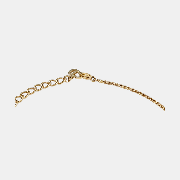 Twist Round Metal Gold Necklace