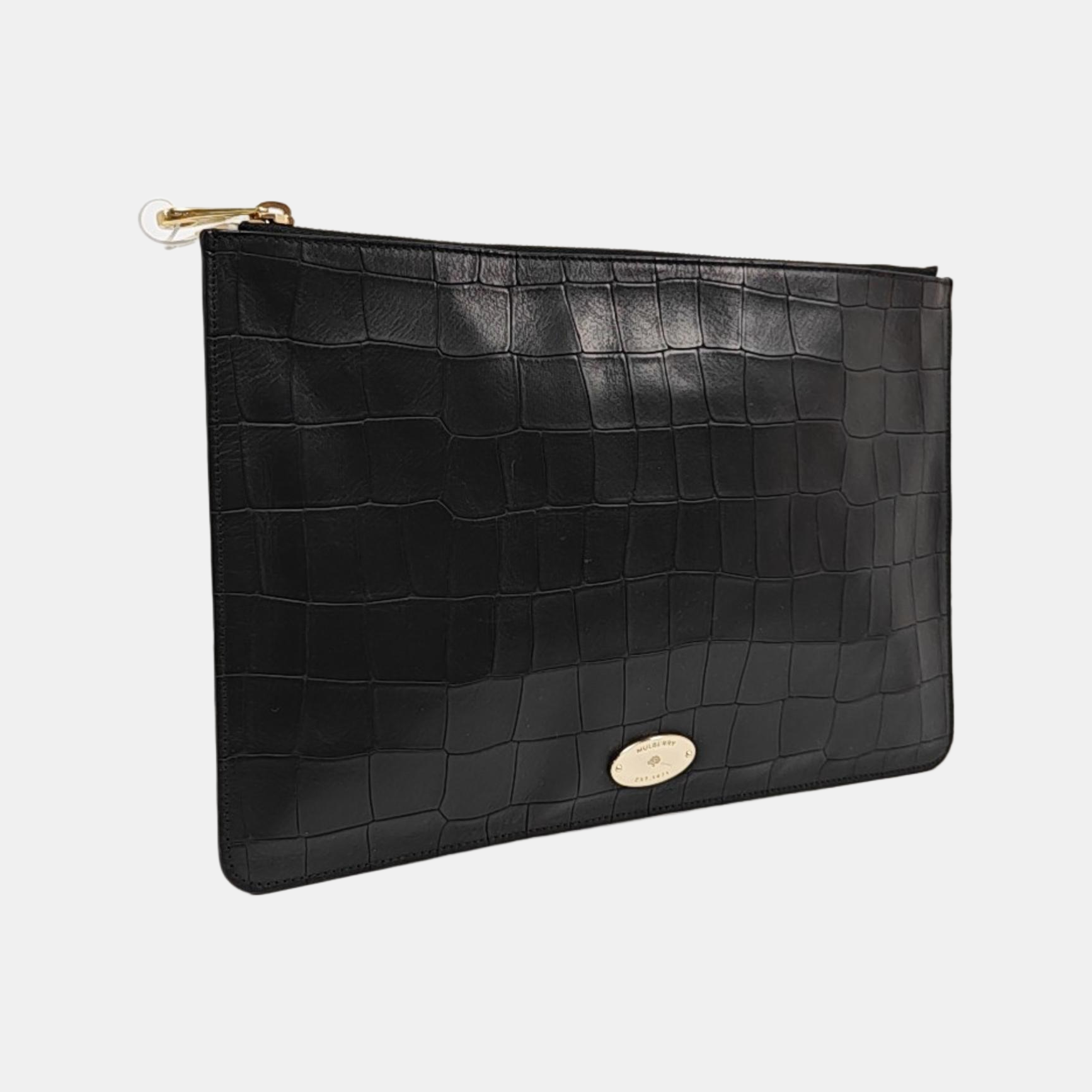 Calfskin Clutch Black