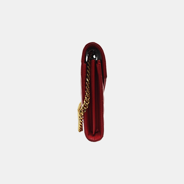 MONOGRAM Medium Quilted Calfskin Red