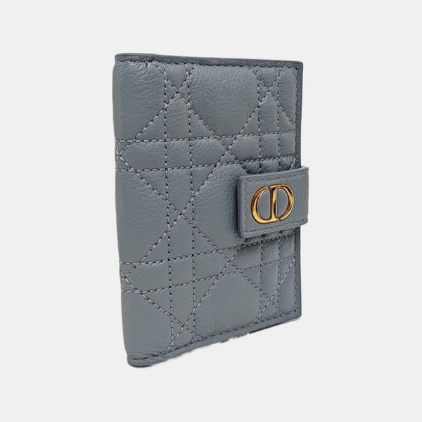 Cannage Lambskin Wallet Blue