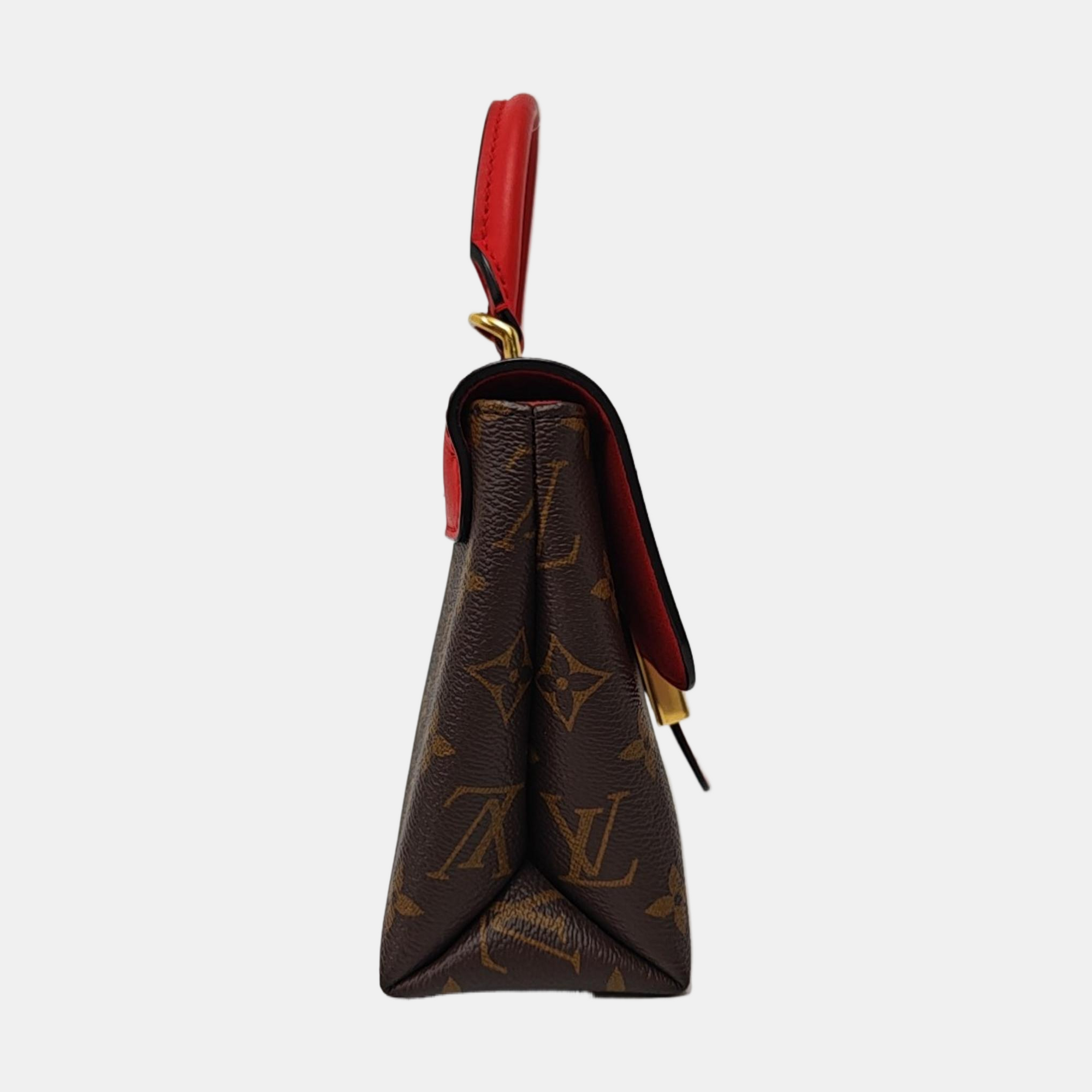 LOCKY BB Monogram lona revestida roja