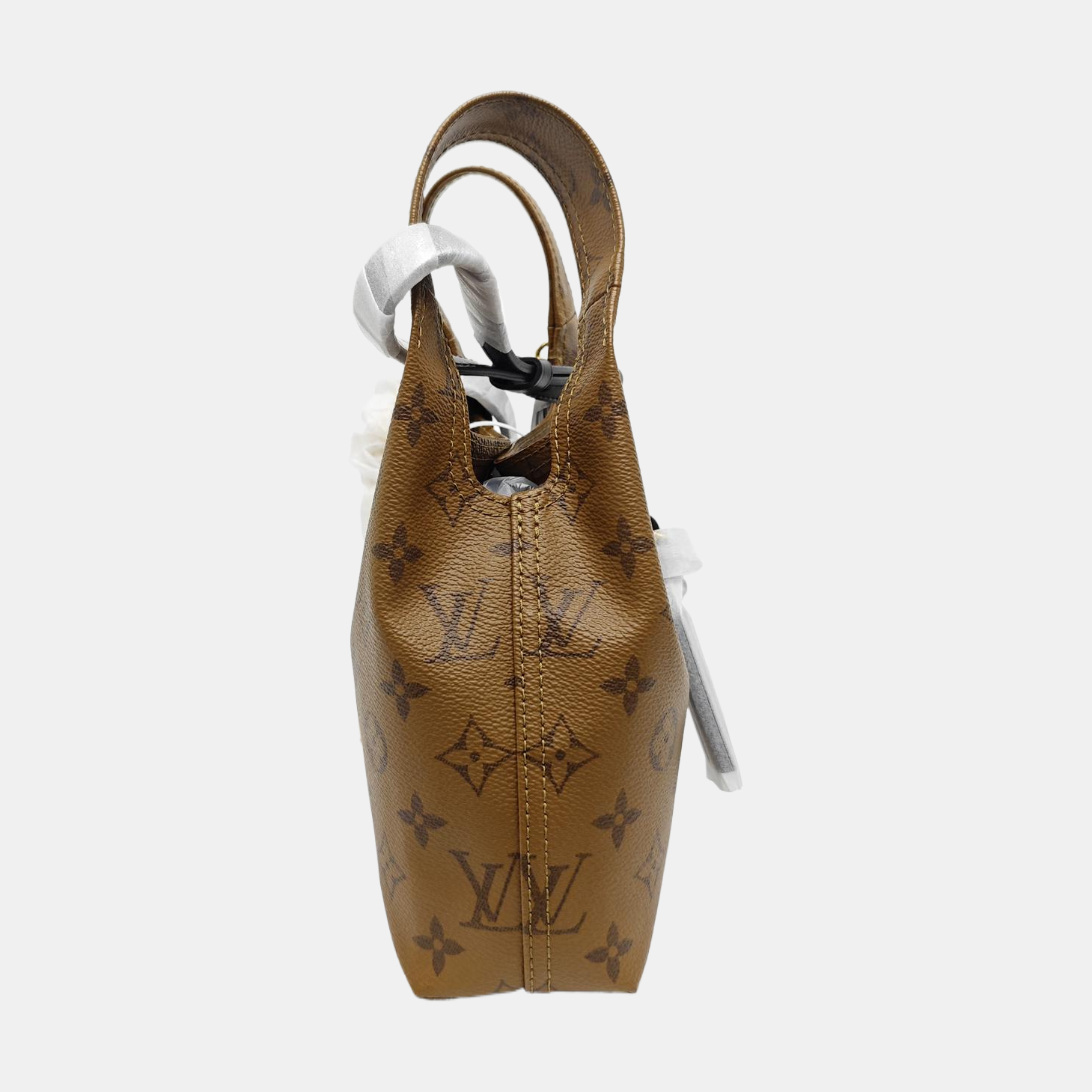 ATLANTIS BB Monogram Coated Canvas Brown