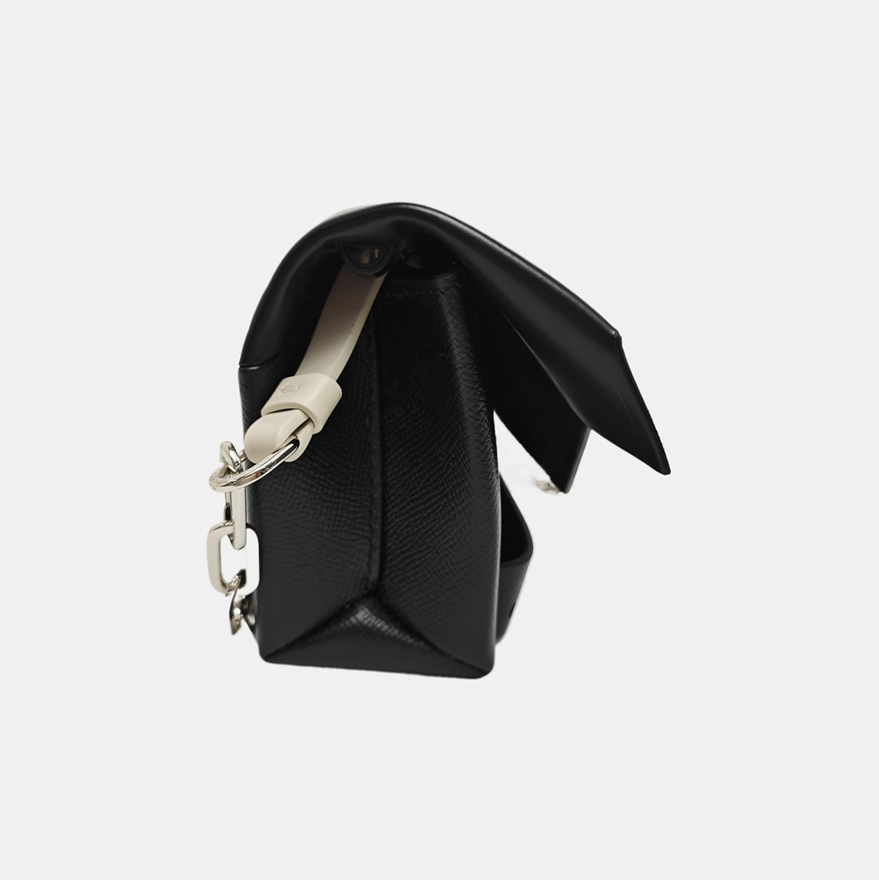 Leather Shoulder Bag Black