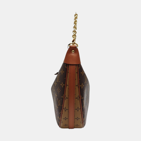 LOOP HOBO Monogram Coated Canvas Brown