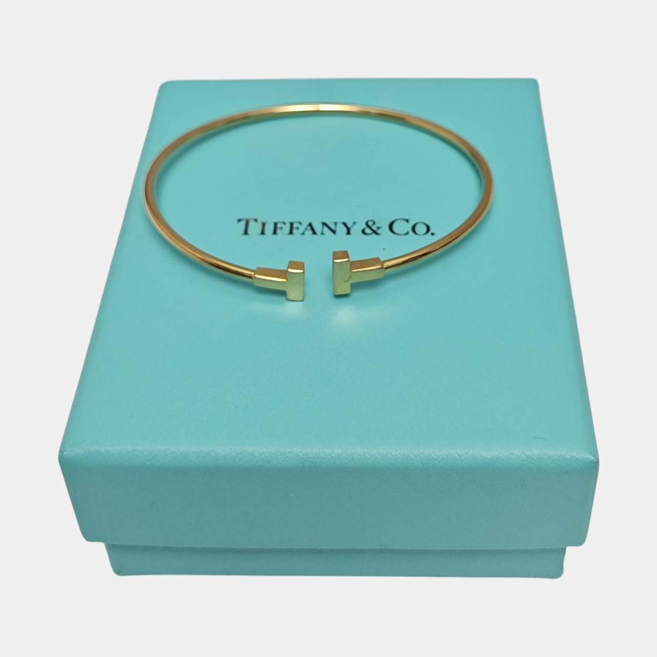 Tiffany T 18k Rose Gold Bangle
