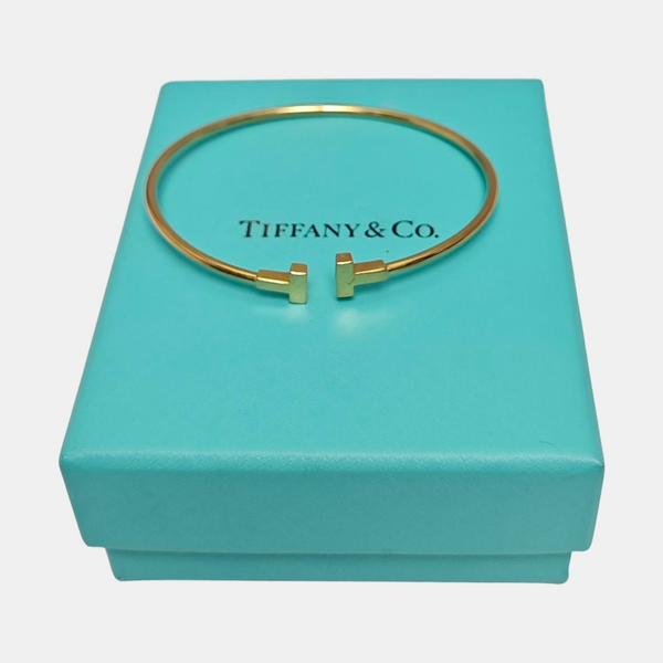 Tiffany T 18k Rose Gold Bangle