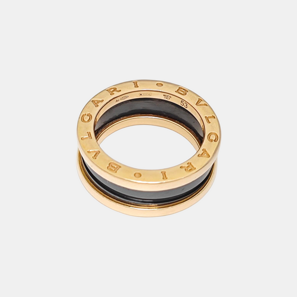 B.ZERO1 18k Rose Gold Ring EU 53