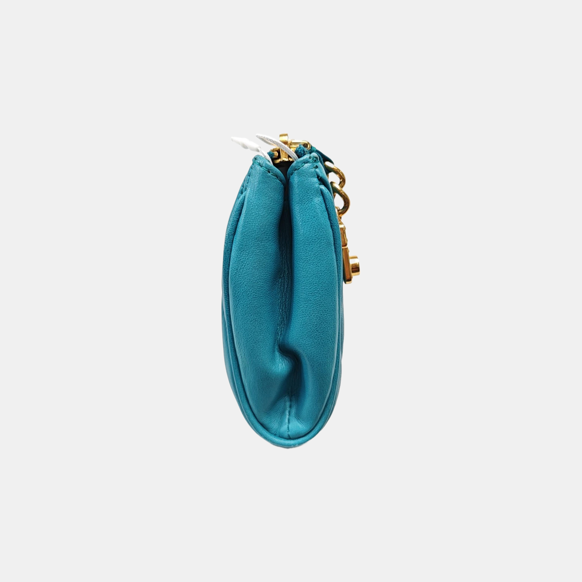 Matelassé Quilted Lambskin Blue