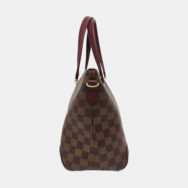 HYDE PARK Damier Ebene Coated Canvas Brown