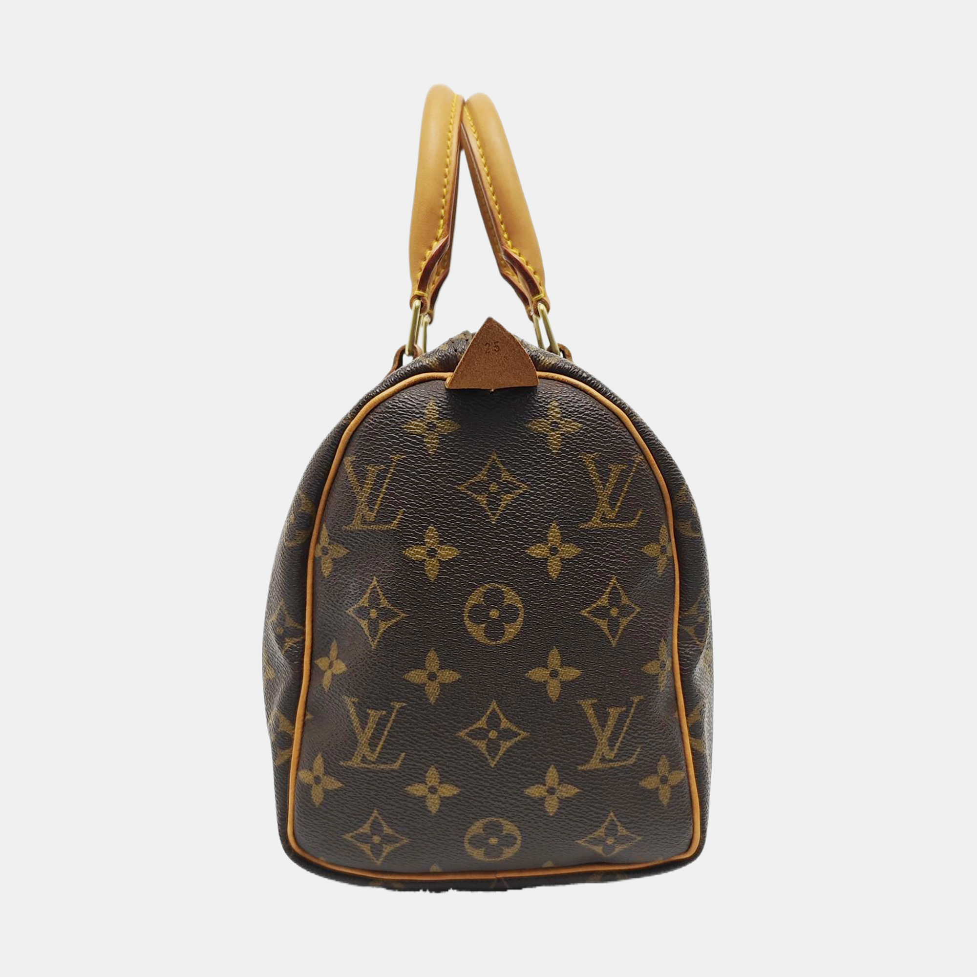 SPEEDY 25 Monogram Coated Canvas Brown