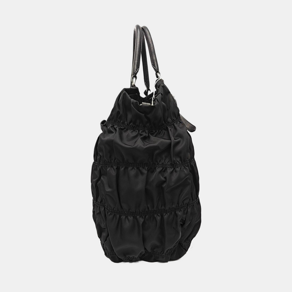 Gaufre Quilted Nylon Black