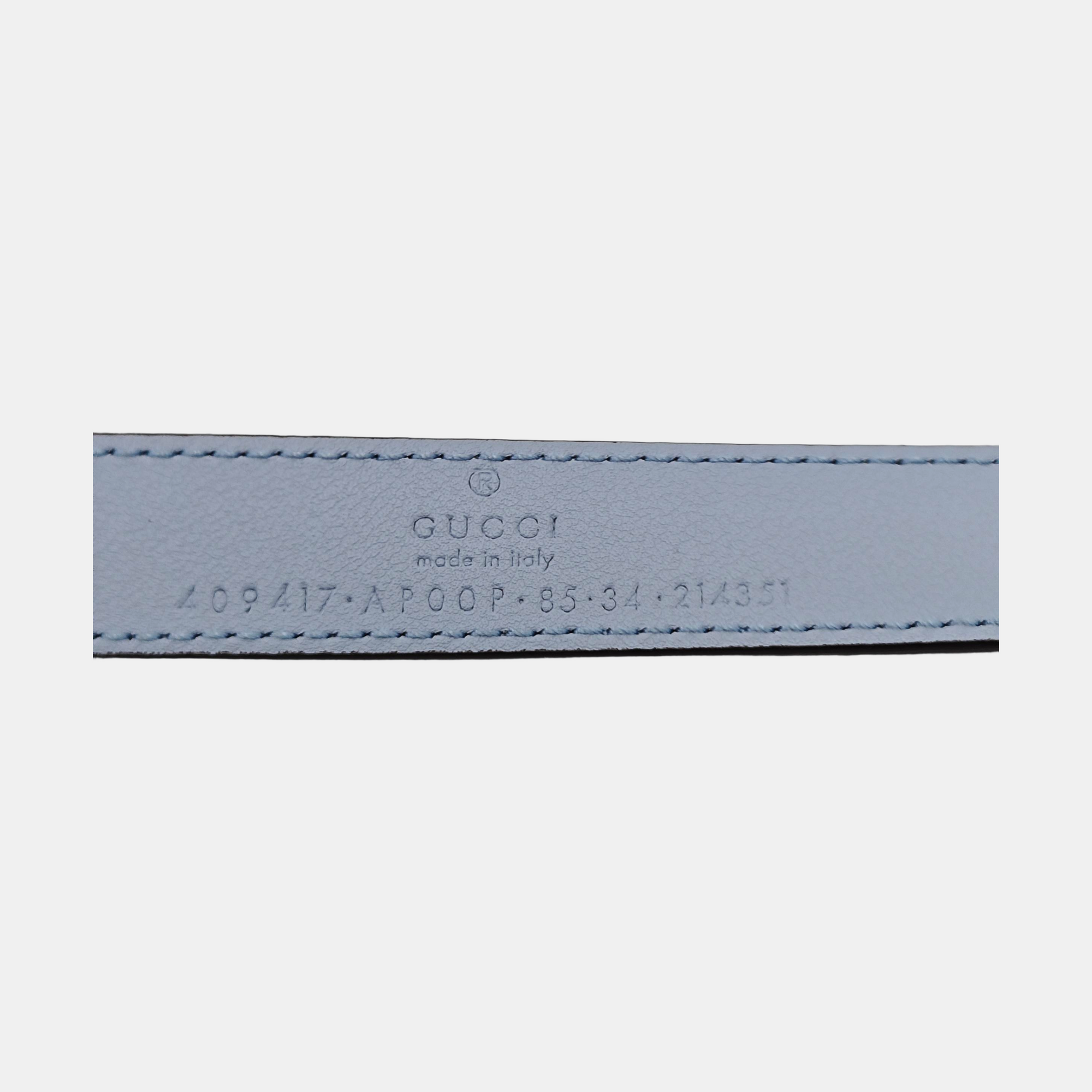 Leather Belt Blue