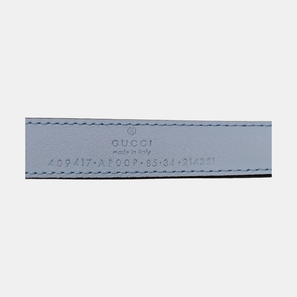 Leather Belt Blue