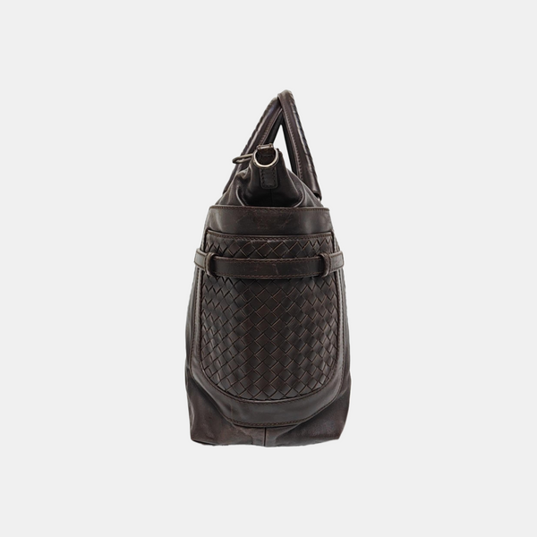 Calfskin Shoulder Bag Brown