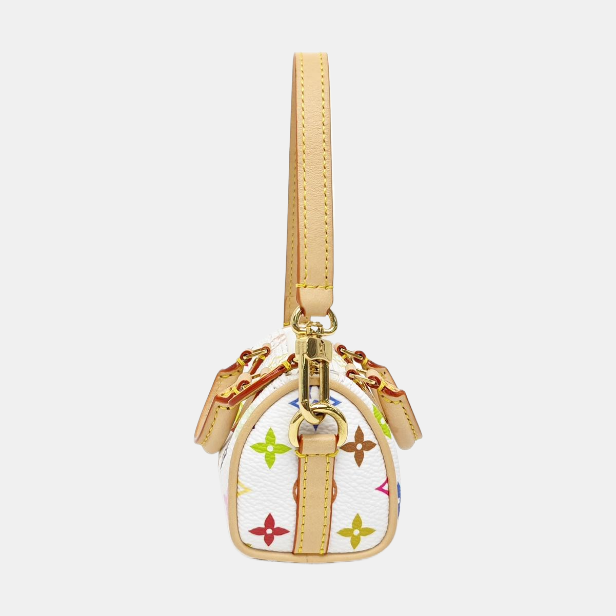 LV × TM SPEEDY Monogram Coated Canvas White