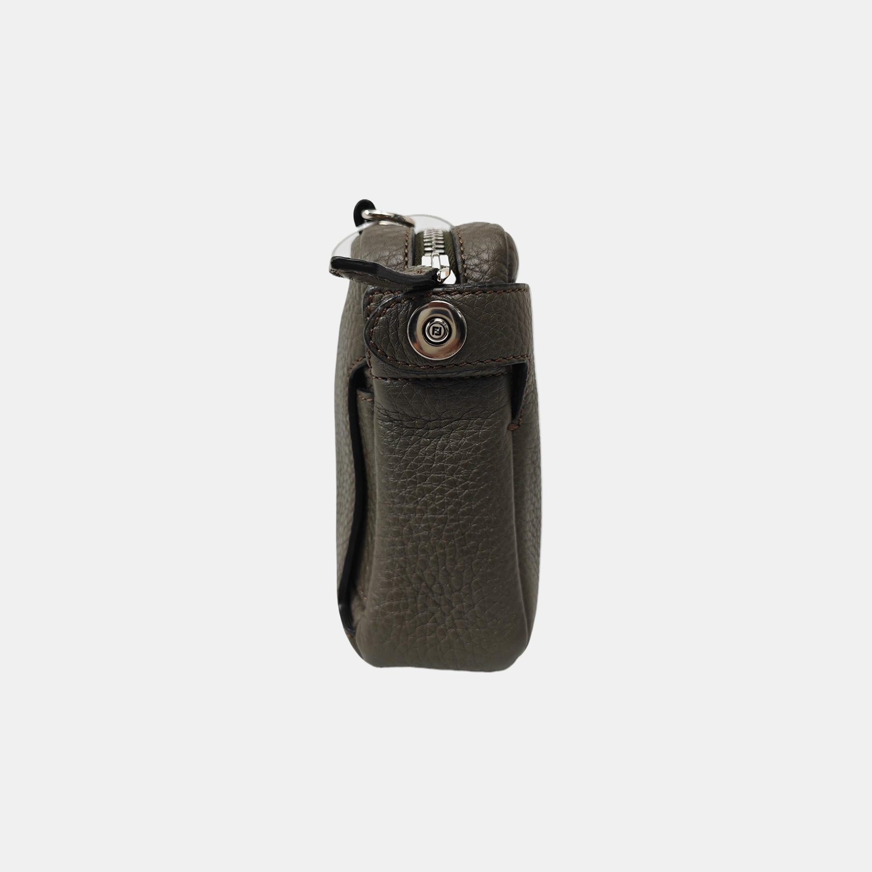Calfskin Crossbody Bag Gray