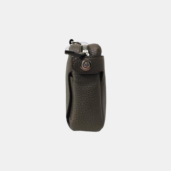 Calfskin Crossbody Bag Gray