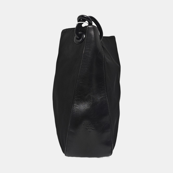 Nylon Shoulder Bag Black